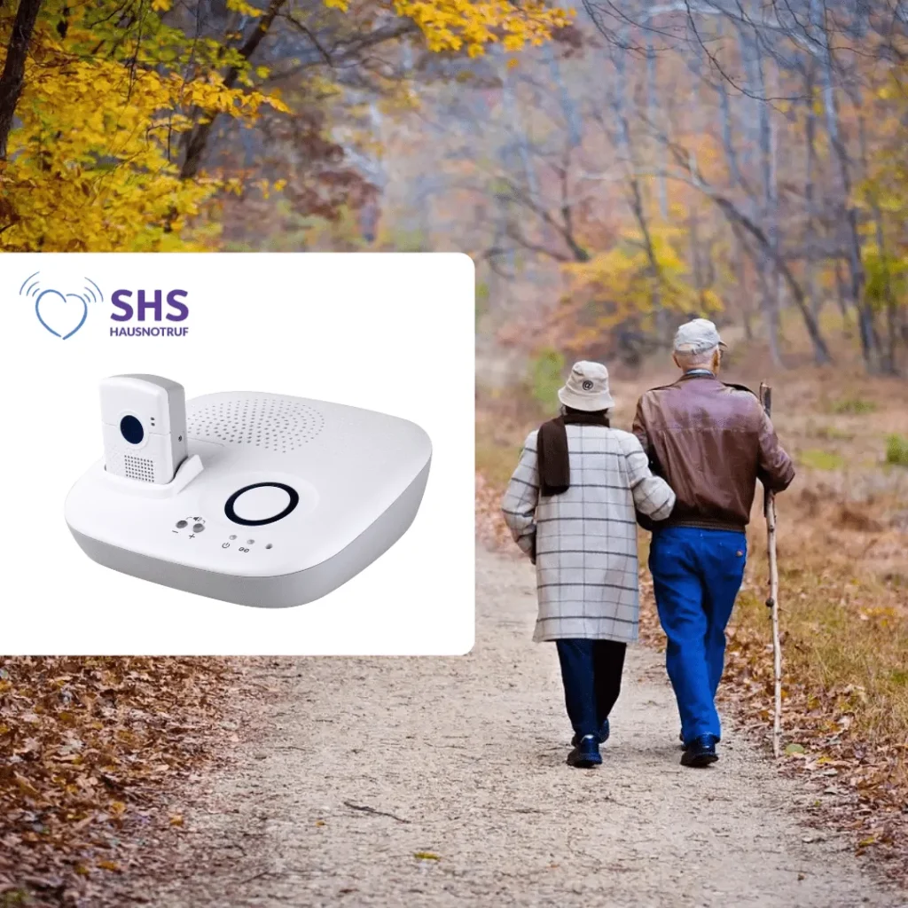 Tragbarer Notrufknopf Climax für Senioren und Outdoor AKtivitäten