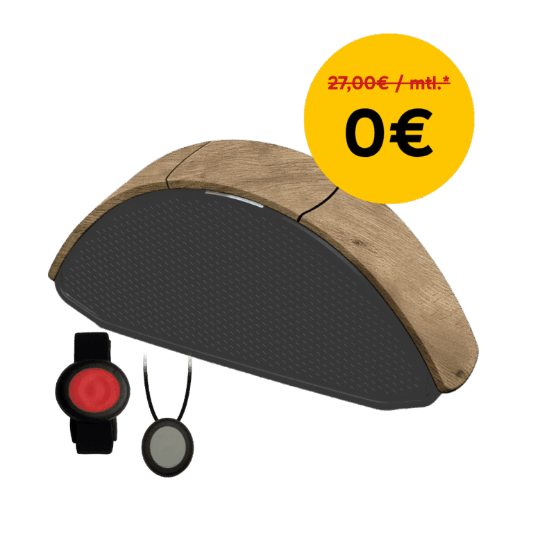 Dunkelholz-Optik Tool Hausnotruf Luna von attentive telecare