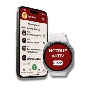 SHS Notruf Smartwatch Galaxy 8 mit App