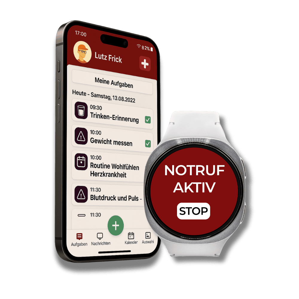 SHS Notruf Smartwatch Galaxy 8 mit App