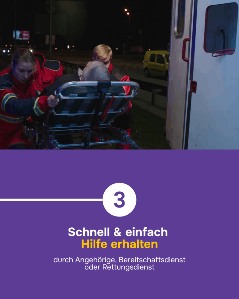 benötigte Hilfe wird sofort eingeleitet