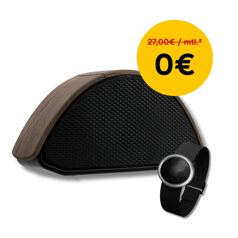 Dunkelholz-Optik Hausnotruf Luna von attentive telecare